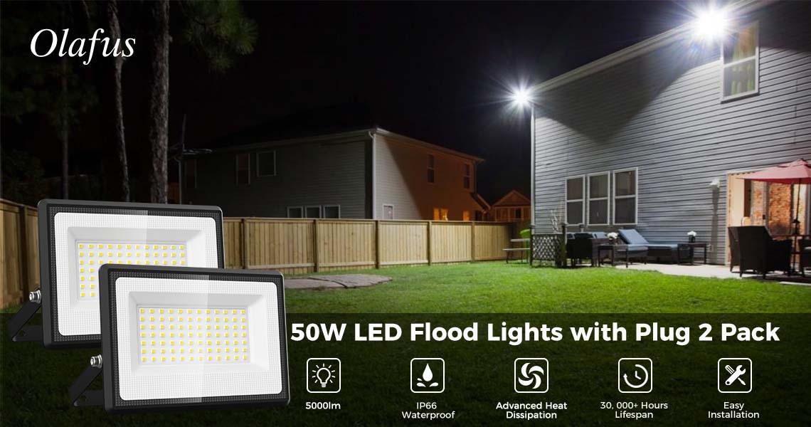 High Brightness LED Security Flood Lights IP66 Outside OLAFUS